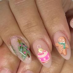 Milwaukee Nail Artist & Gel X on Instagram: "It’s timmeeeeeeee 🎄🎀🦌 #christmasnailart #nailartist #milwaukeenailtech #handpaintednailart #festivenails" 2024 Nails, Nail Stuff, Painted Nail Art, Festival Nails, Christmas Nail Designs, Birthday Nails, Christmas Nail, Christmas Nail Art, Types Of Nails