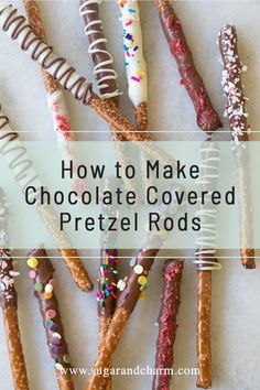 how to make chocolate covered pretzel rods