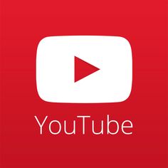 the youtube logo on a red background