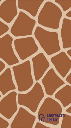 an abstract giraffe pattern is shown in brown and beige colors with the words abstract create on it