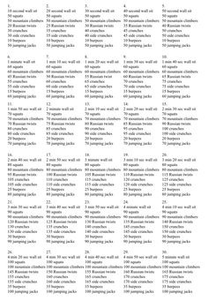 a list of words and numbers that are written in english or spanish with pictures on them