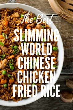 Chinese Rice Recipe, Chinese Egg Fried Rice, Rice With Mushrooms, Syn Free Food, Sliming World, Fakeaway Recipes, Chinese Chicken Recipes