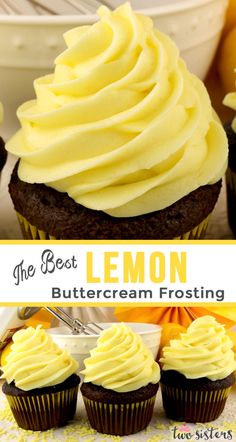 the best lemon buttercream frosting for cupcakes and muffins