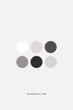 three circles are shown in black and white on a light gray background with the words, brand aesthetic com