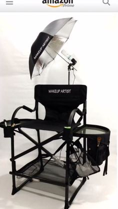 Makeup Artist Chair, Hair Chair, Artist Chair, Makeup Vanity Lighting, Black Chairs, Makeup Chair, Classic Makeup, Freelance Makeup Artist