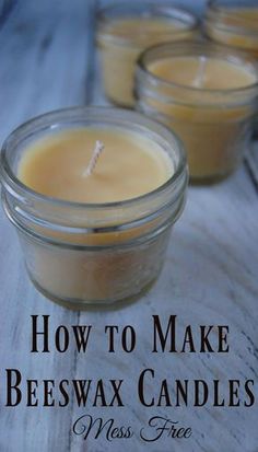 how to make beeswax candles mass free