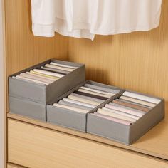 the drawers are organized and ready to be used in an office or home closet for storing files