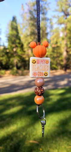 Cute fall & halloween lanyards for our newly teachers. Black Pumpkin, Badge Holders Lanyard, Badge Holders, Fall Halloween, Lanyard, Accessory Gift, Ships, Paper Party Supplies, Festival