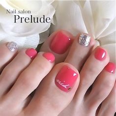 Pedicure Toenails, Summer Pedicure, Pedicure Colors, Pedicure Designs, Toe Nail Designs, Pedicure Nail Art, Toe Nail Art, Fabulous Nails, Pedicure Nails