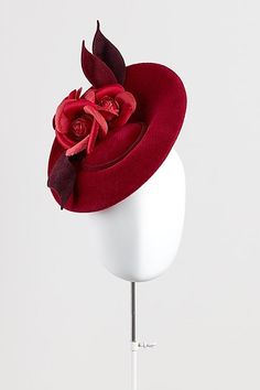 Kate Middleton Hats, Commonwealth Day, Paint Color Chart, Catherine Walker, Kate Dress, Felt Hats, Felt Leaves, Velvet Accents, Millinery Hats