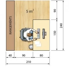 a drawing of a living room with furniture and measurements for the area in which it is located