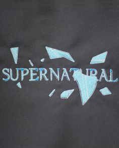 Supernatural Title, Embroidered Designs, The Supernatural, Title Card, Embroidered Sweatshirt, Embroidered Sweatshirts, Embroidered Design, Supernatural, Sweat Shirt