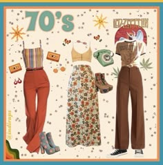 Fashion Inspo Outfits Short People, 70s Baddie Outfits, 70s Outfits Party 1970s Vintage Fashion, 70s Outfit Moodboard, Groovy Inspired Outfits, 70s Vibes Aesthetic Outfit, Summer 70s Fashion, 70s Outfits Halloween, Cute 70s Inspired Outfits