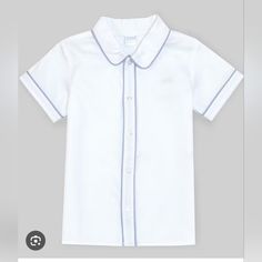 Edgehill Collection Boys Shirt Peter Pan Collar Front Button Closure Short Sleeve New To Poshmark Sign Up With My Code Nandolov And Save $10 On Your First Order. Classic School Tops, Classic Button-up Tops For School, Classic Short Sleeve Shirt For School, Classic Collared Tops For School, Classic Short Sleeve School Tops, Blue Shirt For School In Summer, Classic Short Sleeve Tops For School, Classic Summer School Tops, Blue School Shirt For Summer