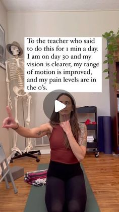 Diana May  | daily yoga for chronic pain on Instagram: "💫 let’s dive in  . 👀 your eyes are responsible for up to 90% of your sensory input.  3 of your cranial nerves that go directly to your brainstem are responsible for moving your eyes.  . 💻 we live in a society where we stare at screens all day.  This means our eyes are not moving around, taking in our wider environment.  . 🧠 your brain feels safer when your eyes can move around better.  When your brain senses the eyes moving around, it relaxes a bit.  It isn’t as scared because it can literally see more around it.  . Eye exercise is actually brain exercise.  . ✨ when your nervous system feels safer, your whole body stops bracing as much (better range of motion) and your pain levels drop (because it’s not as activated or concerned a Cranial Nerves, Eye Exercises, Brain Exercise, Face Exercises, Daily Yoga, Eye Health, Range Of Motion, Nervous System, Chronic Pain