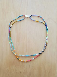 Modern Beaded Jewelry, Home Made Necklaces Ideas, Seed Bead Necklace Diy, Seed Bead Necklace Ideas, Beaded Necklace Ideas, Boho Bracelets Stack, Simple Beaded Necklaces, Necklaces To Make, Pattern Japanese