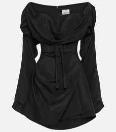 Vivienne Westwood Clothes, Vivienne Westwood Bridal, Outfit Nero, Vivienne Westwood Shop, Vivienne Westwood Dress, Mode Inspo, Dress And Heels, Long Sleeve Mini Dress, Black Outfit