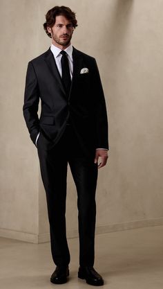 Wedding Men Outfit Black, Black Tie Formal Wedding Guest Men, Black Tie Optional Men’s Attire, Men’s Wedding Guest Attire Spring Formal, Wedding Guest Men Outfit Formal, Black Tie Wedding Men, Black Tie Dress Code For Men, Black Tie Men’s Attire, Men Black Tie Wedding Guest Attire