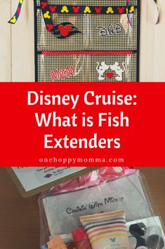 the disney cruise what is fish extenders in a plastic bag on top of a wooden table