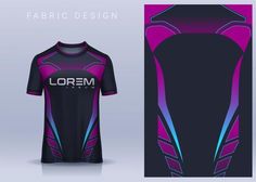 Camiseta deportiva plantilla de diseño, vista frontal y posterior uniforme. | Vector Premium Bike Outfit, Free T Shirt Design, Dress Rayon, Biking Outfit, Sport Design, Band Shirt