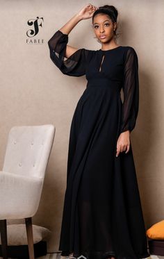 Classy Black Outfits, Lace Gown Styles, Dinner Dress Classy, African Fashion Women Clothing, Chiffon Fashion, Trendy Fashion Tops