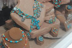 I'd love to wear that necklace with the cross!  Ortega's on the Plaza in Santa Fe has Native American and Southwestern jewelry from well-known and new designers and artisans. Country Dresses, Surf Trip, Southwestern Jewelry, The Plaza, Cool Store, The Cross, Santa Fe, Cali, Native American