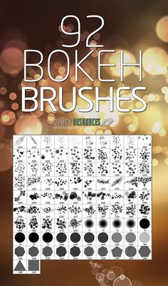 the cover of 92 bokeh brushes