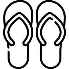 a pair of flip flops that are black and white