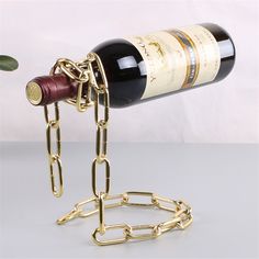 Color: Gold Table Top Wine Rack, Stemware Rack, Wine Bottle Rack, Wine Bottle Holder, Liquor Bottle, Wine Art, Bottle Rack, Wine Holder, Wine Bottle Holders