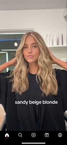 Dark Blonde Inspo Hair, Blonde Toned Down, Natural Creamy Blonde Hair, Blonde Dyed Hair Ideas, End Of Summer Blonde Hair, Soft Cream Blonde, What To Ask For Blonde Hair, Lived In Sandy Blonde, Dirty Blonde Hair Blonde Highlights Money Piece