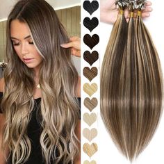 200S THICK 100% Remy Human Hair Extensions Micro Loop Nano Ring Beads balayage Hair Type US TOP QUALITY ---- 100% Human Hair Micro Ring Loop Beads Links Pre Bonded Remy Nano RIng Hair Extensions Length & Weight Weigth / Strand: 0.5 gram Or 1 gram 0.5 g/s, 50 g  -  100 Strands / pack,  100 g - 200 Strands / 2 packs 1 g/s, 50 g  -  50 Strands / pack,  100 g - 100 Strands / 2 packs 16 Inch ~50g / 100g  (100% Remy & Soft Hair ) 18 Inch ~50g / 100g  (100% Remy & Soft Hair ) 20 Inch ~50g / 100g  (100% 20inch Hair Extensions, Nano Ring Hair Extensions, Soft Hair Color, Hair Extension Lengths, Mega Hair, Natural Blondes, Bleach Blonde, Remy Human Hair Extensions, 100 Remy Human Hair