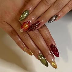 Hibiscus Nail Art, Hibiscus Nails, Long Nail Designs, Baby Nails, Cute Gel Nails, Hot Nails, Luxury Nails, Fire Nails, Best Acrylic Nails