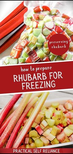 how to prepare rhubarb for freezing