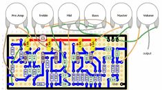 an electrical circuit diagram with multiple wires