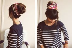 Sock Bun Bun With Scarf, Scarf Bun, Head Scarfs, Sock Bun, Big Bun, Bad Hair Day, Lovely Things