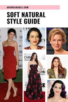 How to Dress a Soft Natural Kibbe Body Type 2 Haircuts For Soft Natural Kibbe, Soft Natural Deep Winter Outfits, Soft Natural Formal Dress, Soft Natural Hairstyles Kibbe, Dresses For Soft Natural, Soft Natural Wardrobe, Soft Natural Clothes, Ellie Jean Body And Style