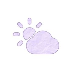 a drawing of a cloud with some bubbles coming out of it's top half