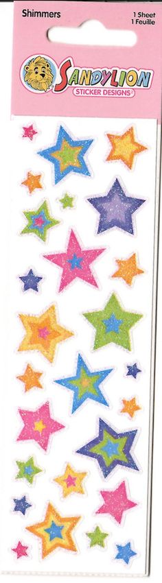 an assortment of colorful stars stickers on a white background with the words san francisco written in