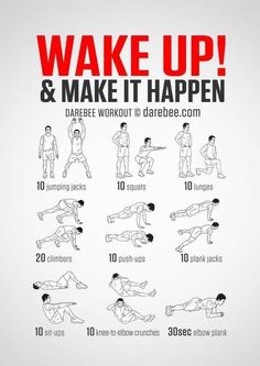 an exercise poster with instructions to make it happen