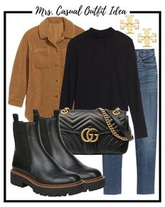 Chelsea Boots Outfit Women, Chelsea Boot Outfits Women, Sherpa Shacket, Chelsea Boots Outfit, Clothing Board, Friday Favorites, Outfit Women, Weekend Wear, Winter 2023