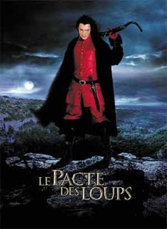 a movie poster for the film le place des loups with a man dressed in red