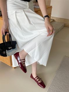 size: 40, Color: Wine Red Red Flat Shoes, Light Blue Heels, Flat Shoes For Women, Red Flats, Red 40, Square Head, Blue Heels, Fashion Catalogue, Fitness Watch