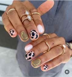 Gel Nails Western, Fall Funky Nails, Short Easy Nail Designs, Builder Gel Manicure, Cowboy Nails Design, Cowboy Nails Western, Simple Matte Nails, Western Nail Designs, Punchy Nails