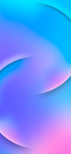 an abstract blue and pink background with wavy shapes