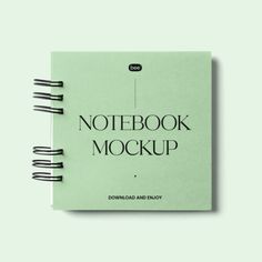 the notebook mockup is open and ready to be used as a cover for an article