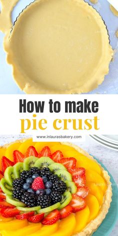 how to make pie crust with fresh fruit on top