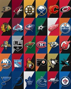 an image of many different hockey logos