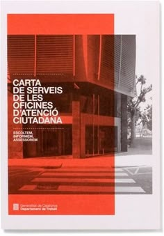 an orange and white book cover with the words carta de sereis officees, citatana