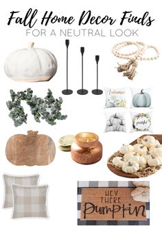 fall home decor finds for a neutral look