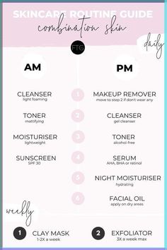 Here is a simple night time and morning face care routine for clear glowing skin! #clearskin #skincare #everyday Teknik Makeup, Skincare For Combination Skin, Face Routine, Face Care Routine, Clear Glowing Skin, Night Skin Care Routine, Night Moisturizer, Simple Skincare Routine, Morning Skincare